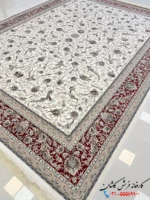 فرش طرح افشان کاشان 1200شانه سماع کرم