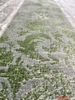 فرش طرح بهار دلفینی 1200شانه حاشیه سبز