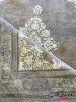 فرش طرح پتینه 1200 شانه آریکا نقره ای کاشان