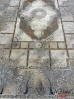 فرش طرح پتینه 1200 شانه سپیدار رنگ بژ