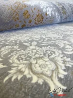 فرش طرح پتینه جدید 1200 شانه آریکا رنگ نقره ای کاشان