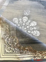 فرش طرح پتینه رنگ فیلی 1200 شانه طرح ژاوا فیلی کاشان