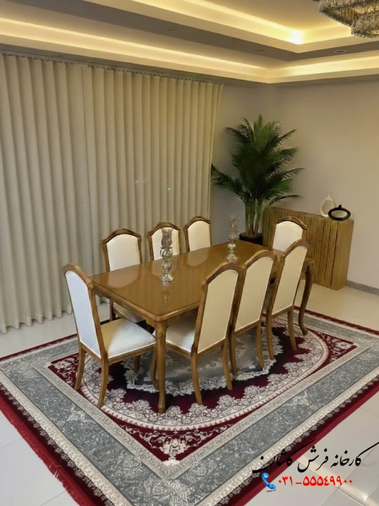 فرش لاکی جدید 1200 شانه طرح کارن کاشان