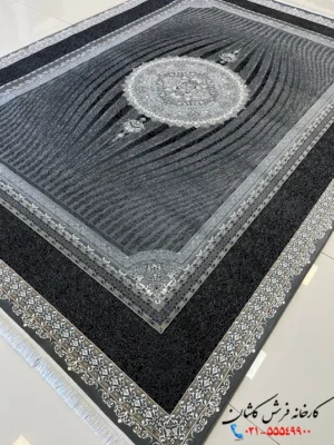 فرش نئوکلاسیک 1200 شانه طرح ذولفقار طوسی کاشان