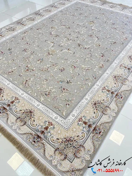 فرش نقره ای 1500 شانه دیبا گل برجسته فرش نقره ای 1500 شانه دیبا گل برجسته