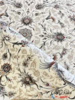 فرش کاشان افشان کرم 1200 شانه سماع