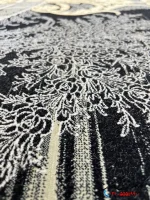 فرش 1200 شانه مشکی طرح ونیز کاشان