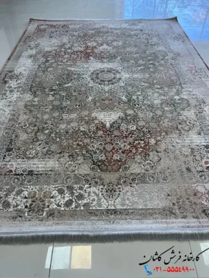 فرش 1200 شانه وینتیج جدید طرح گلشن کاشان