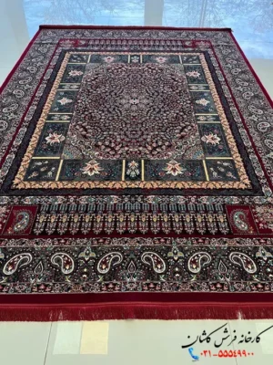 فرش 700 شانه تابان لاکی کاشان