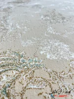 فرش افشان سبز طرح سارا 1200 شانه