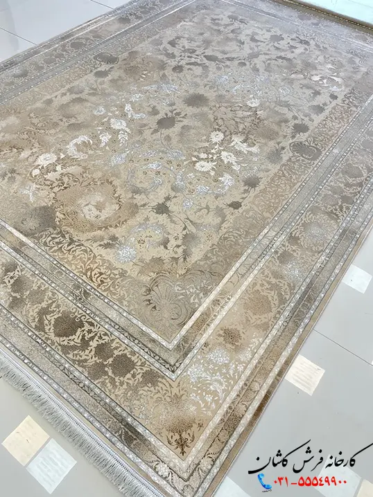فرش افشان مدرن 1200 شانه طرح ماهلین کاشان فرش افشان مدرن 1200 شانه طرح ماهلین کاشان