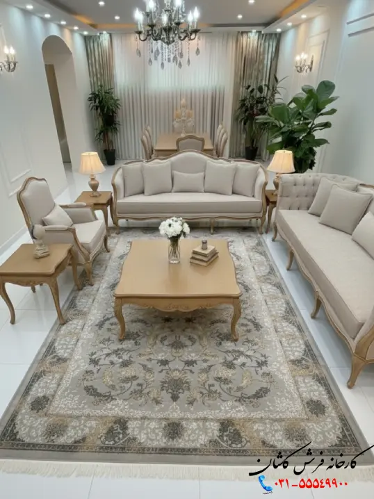 فرش رها فیلی 700 شانه کاشان