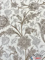فرش سفید طلاکوب گل برجسته 1200شانه افشاری زرین
