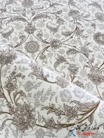فرش سفید طلاکوب گل برجسته 1200شانه افشاری زرین کاشان