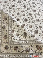 فرش طرح افشان سفید 1500 شانه نیکا