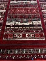 فرش ماشینی قرمز 700 شانه ارزان قیمت فریان