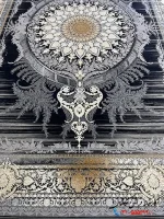 فرش مشکی 1200شانه طرح ونیز