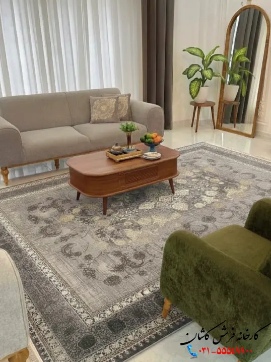 فرش نقره ای 1200 شانه رامان