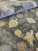 فرش وینتیج افشان 1200شانه آریانا نقره ای کاشان