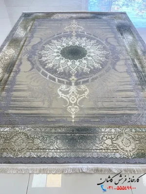 فرش 1200 شانه بژ طرح ونیز