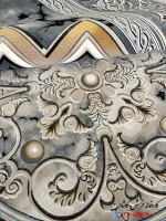 فرش 1200شانه ورساچه طرح مدوسا کاشان