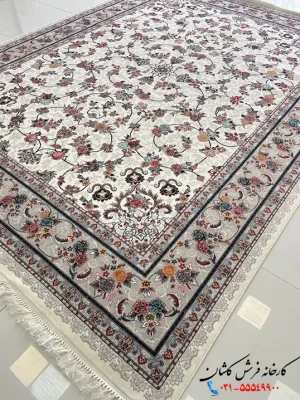 فرش 700 شانه افشان طرح گیلدا کاشان