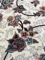 فرش افشان 700 شانه کرم طرح گیلدا کاشان