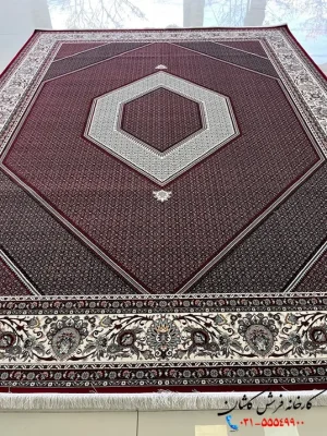 فرش بیجار 1200شانه لاکی مروارید