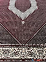 فرش بیجار 1200شانه لاکی مروارید کاشان