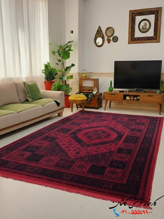 فرش روناسی طرح نارنج 700 شانه ارزان