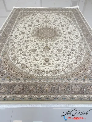 فرش سفید طلایی 1200شانه هاکان