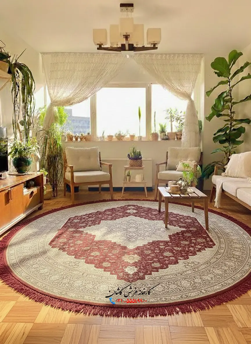 فرش گرد گوشه دنج