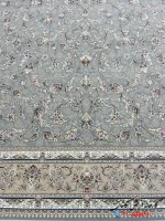 فرش افشان نقره ای رز 1200شانه کاشان