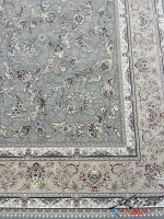 فرش افشان نقره رز 1200 شانه کاشان