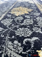 فرش سرمه ای 700 شانه طرح رها