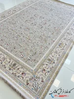فرش نقره ای طلاکوب 1500 شانه طرح نگار کاشان