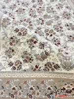 فرش 1200 شانه کرم طرح گلستان کاشان