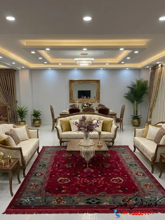 فرش سلطان نآباد لاکی 700 شانه کاشان