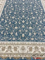 فرش آبی افشان 1200شانه طرح زرین