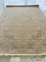 فرش طلاکوب گل برجسته 1200 شانه رخساره کاشان