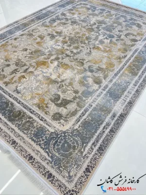 فرش وینتیج افشان 1200شانه طرح مدیسام کاشان