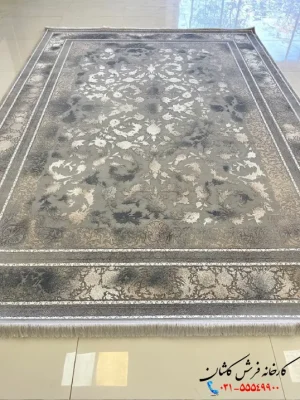 فرش طرح نئوکلاسیک 1200شانه ماهلین لایت کاشان