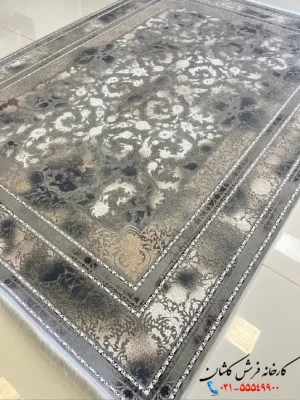 فرش طرح نئوکلاسیک افشان 1200شانه ماهلین کاشان