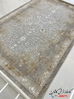فرش مدرن پینترستی 1200 شانه طرح کاملیا کاشان