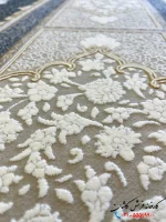 فرش مشکی طلاکوب 1200شانه صدرا کاشان