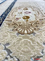 فرش نئوکلاسیک بژ جدید 1200شانه ویکتوریا کاشان
