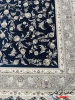 فرش افشان سرمه ای 1200شانه زرین