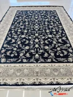 فرش افشان سرمه ای 1200شانه طرح زرین