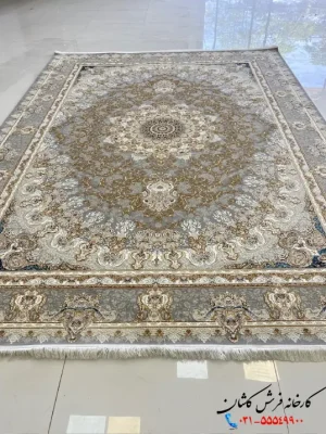 فرش ترنج دار فیلی 1200شانه طرح شهیاد کاشان