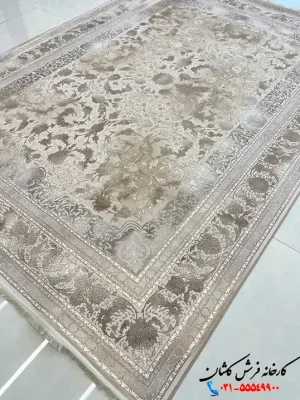 فرش موکایی 1200 شانه طرح آلما کاشان
